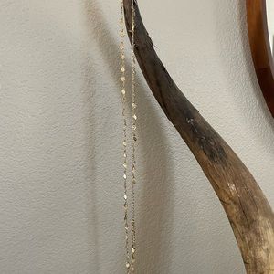 Lia Sophia gold leaf necklace